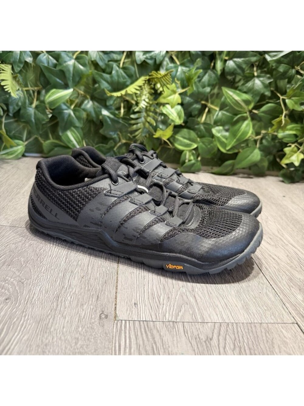 Merrell Womens Trail Glove 5 J599678 Black Running Shoes Sneakers Size 9